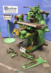 used kearney & trecker horizontal mill with vertical milling head attachment 2CH