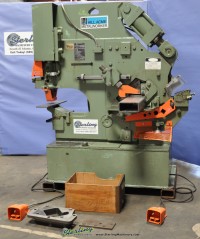 used hill acme heavy duty hydraulic ironworker (dual operator) with 20