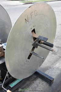used rapid-air power double end reel RS68A