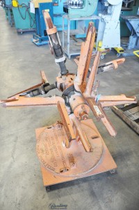 used littell manual non-powered double end coil reel 5