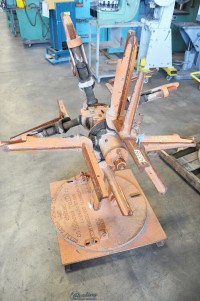 used littell manual non-powered double end coil reel 5