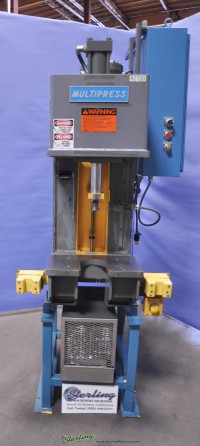 used multipress c-frame hydraulic press W4R80H