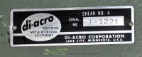 used di-acro manual table shear #4