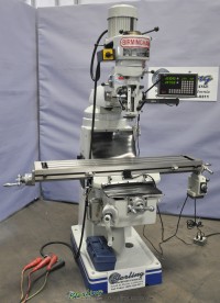 brand new birmingham (step pulley) milling machine with digital readout and power table feed BPS-1649-C