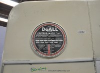 used doall vertical deep throat (heavy duty) bandsaw with hydraulic power table feed and tilt 2613-3