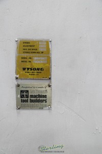 used wysong hydra-mechanical press brake H - 2072