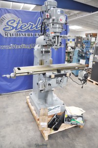 brand new acra variable speed knee mill with 2 axis dro and table feed LCM-50