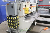 used accurshear hydraulic power shear with front cnc gauging 61356