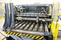 used aizawa automatic shear cutting line and piling system (great for small pieces) ARS-312