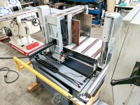 used hydmech automatic horizontal pivot style band saw with bundling attachment for multiple pieces S-20A